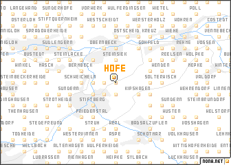 map of Hofe