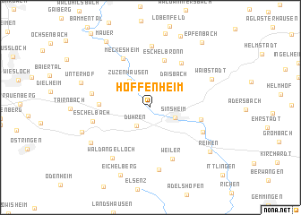 Hoffenheim (Germany) map - nona.net
