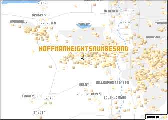 map of Hoffman Heights Numbes 12 and 13