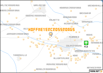 map of Hoffmeyer Crossroads