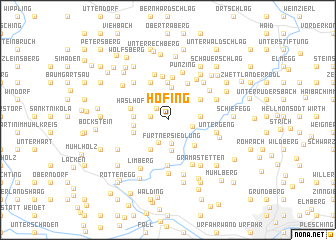 map of Hofing