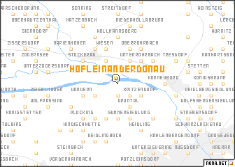 map of Höflein an der Donau