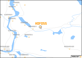 map of Hofoss