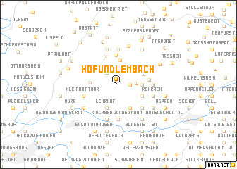 map of Hof und Lembach