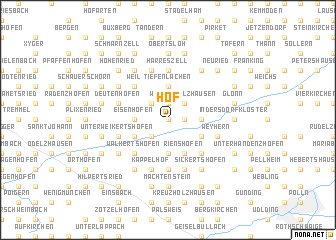 map of Hof