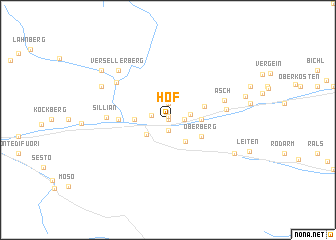 map of Hof