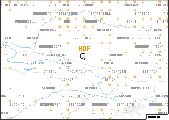 map of Hof