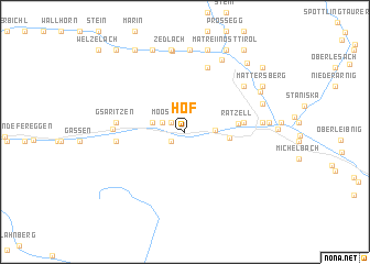 map of Hof