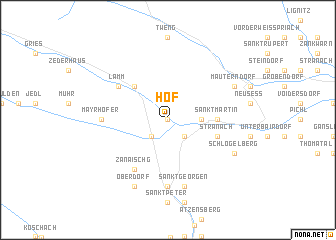 map of Höf