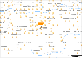 map of Hof