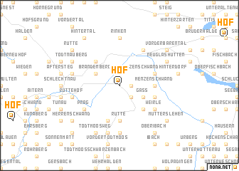 map of Hof