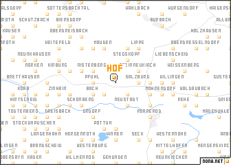 map of Hof