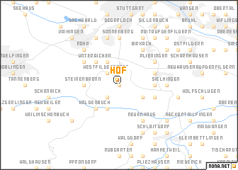 map of Hof