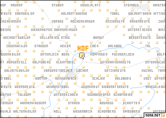 map of Hof