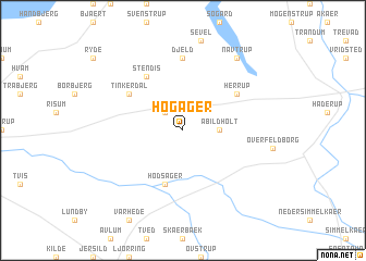 map of Hogager