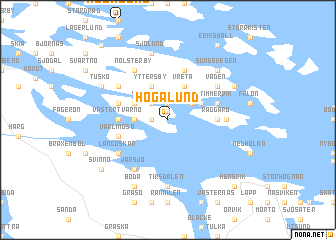 map of Högalund