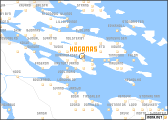 map of Höganäs