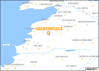 map of Hoganʼs Bridge