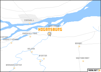 map of Hogansburg