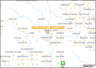 map of Hogar del Anciano