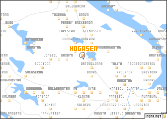 map of Högåsen