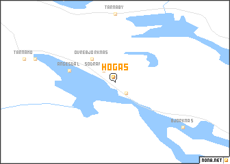 map of Högås