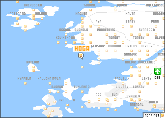 map of Höga