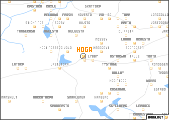 map of Höga