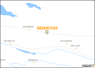 map of Högbacken