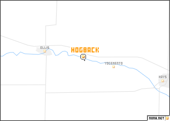 map of Hog Back