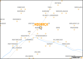 map of Högback