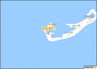 map of Hog Bay