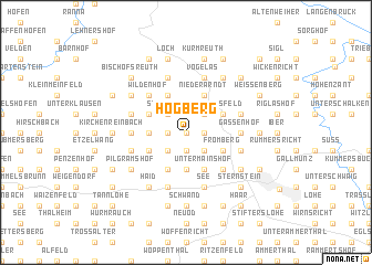 map of Högberg