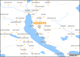 map of Högberg