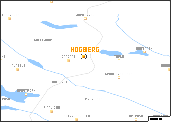 map of Högberg