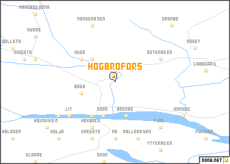 map of Högbrofors