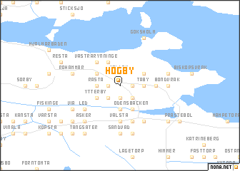 map of Högby