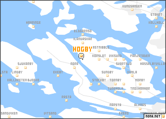 map of Högby