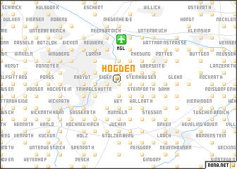 map of Högden