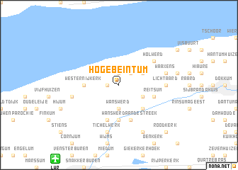 map of Hogebeintum