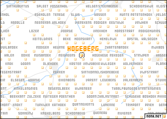 map of Hogeberg