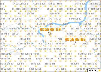 map of Hoge Heide