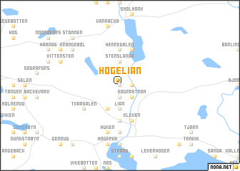 map of Högelian