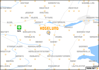 map of Høgelund