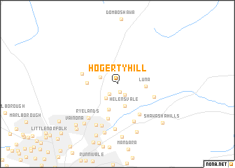 map of Hogerty Hill