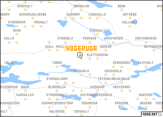 map of Högeruda