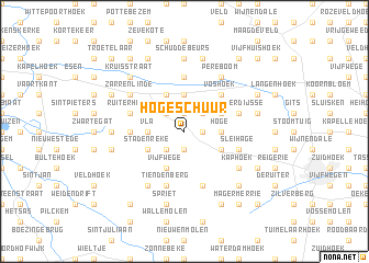 map of Hoge Schuur