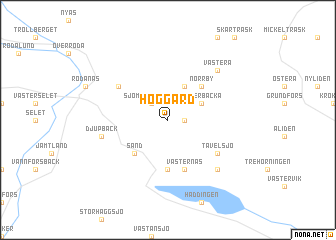 map of Höggård