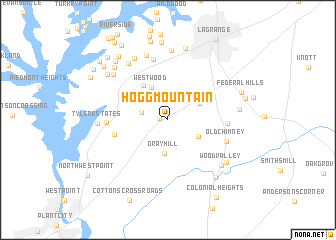 map of Hogg Mountain