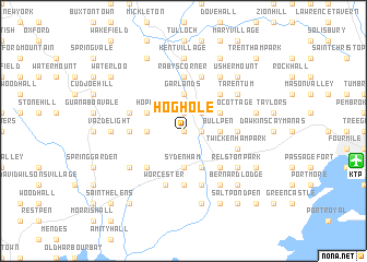 map of Hog Hole